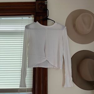 Topshop white long sleeve